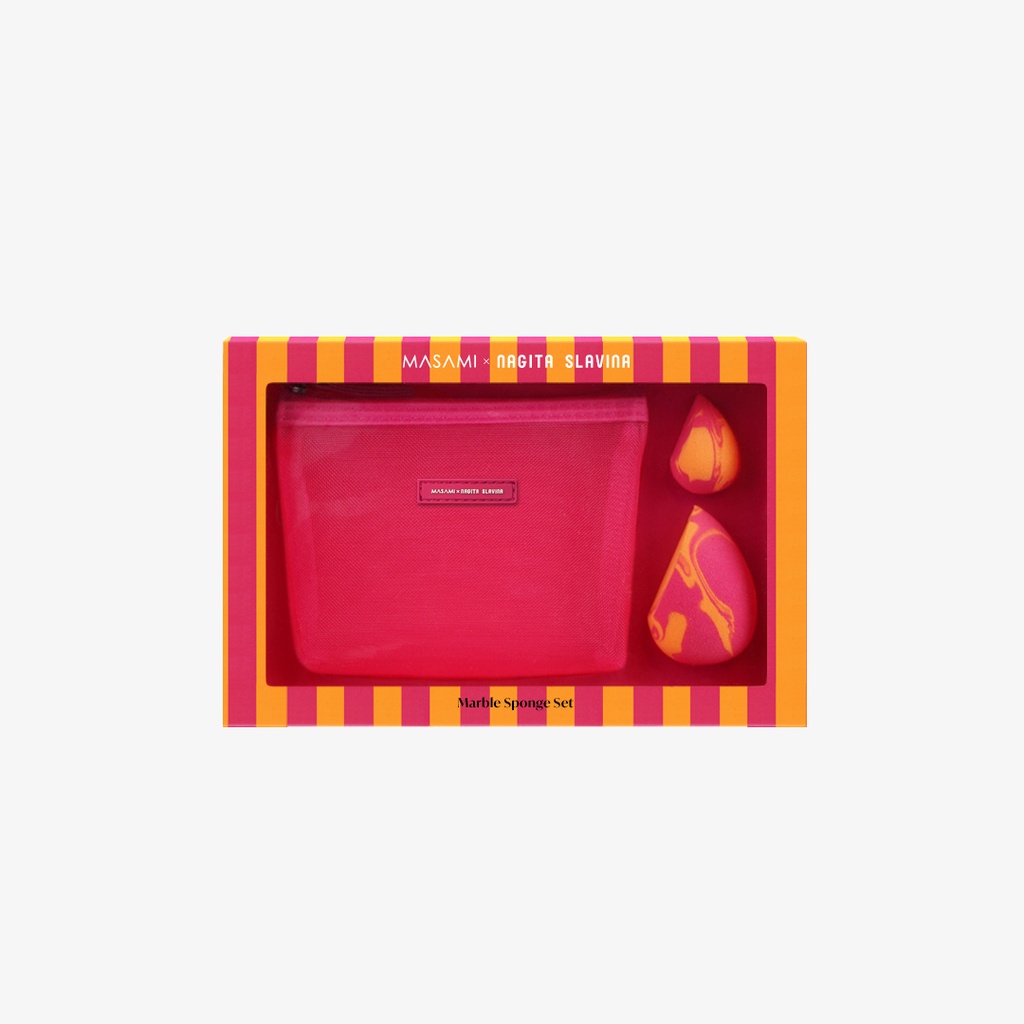 Masami x Nagita Slavina Marble Sponge Set / Beauty Blender