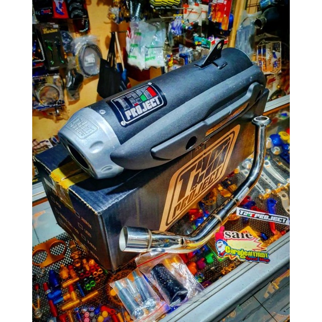 Knalpot TZM Project STD Racing Non SS PRO Cover Fullpack Yamaha Matic Series Original TZM Project