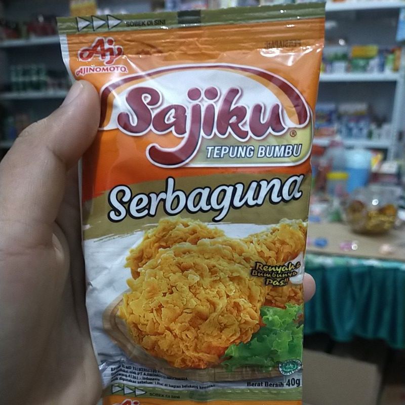 

sajiku tepung serbaguna 40 gram dan 75 gram isi 10 pcs