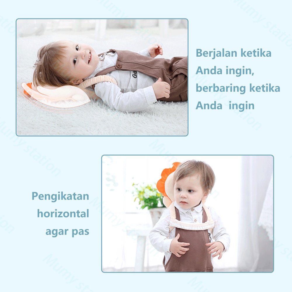 Mumystation Baby Head Protector Ransel lucu Bantal Pelindung Kepala Bayi Anti bentur