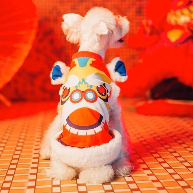 Baju Barongsai Cheongsam Imlek Anjing Kucing Premium 32