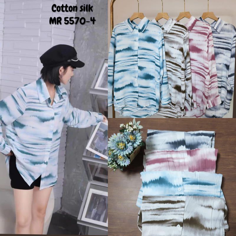 KEMEJA MR 5570-4  IMPORT PREMIUM // KEMEJA IMPORT BKK // TOP IMPORT PREMIUM BKK // ATASAN IMPORT KOREA