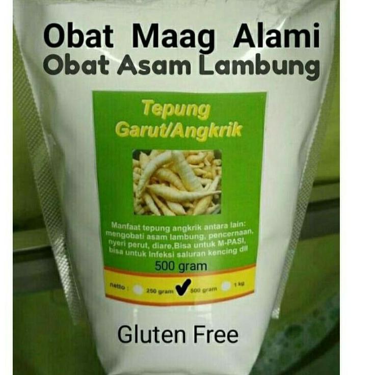 

✤Kirim Sekarang➲ TEPUNG GARUT/PATI ASAM LAMBUNG/ANGKRIK /ARROWROOT 500Gr 40