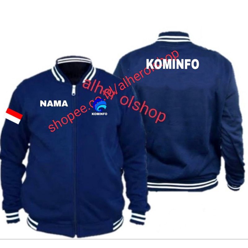 Jaket Kominfo jaket bomber Kominfo