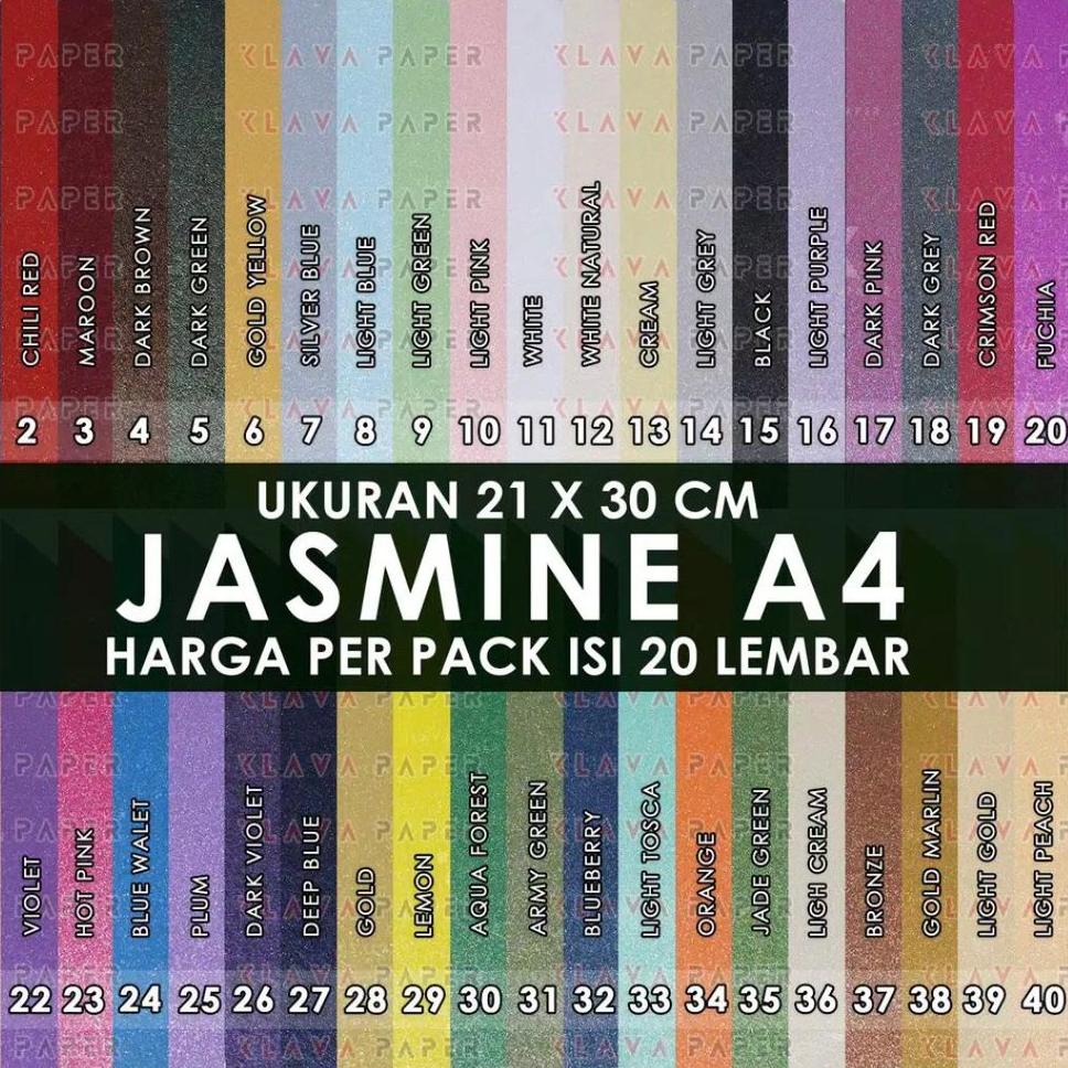 

¤¤» Kertas Jasmine A4 isi 20 Lembar - Paper Flower, Bunga, Kerajinan Warna KLAVA