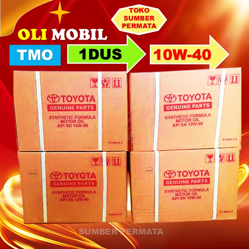 Oli Mobil Toyota 1 Dus Tmo 10w 40 Kemasan 4 Liter Avanza