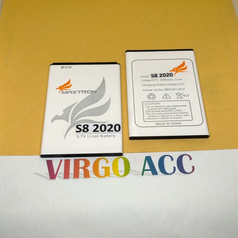 Baterai Batre Battery Maxtron S8 2020 Original Battery Hp
