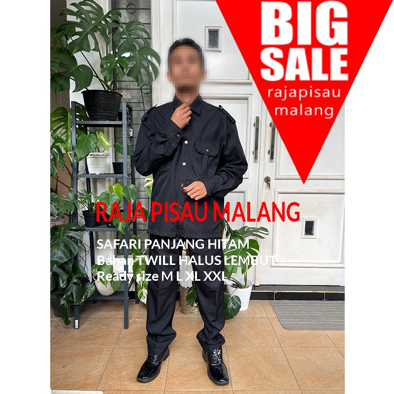 Seragam Safari Baju Safari Setelan Safari Security  safari satpam lengan pendek lengan panjang murah