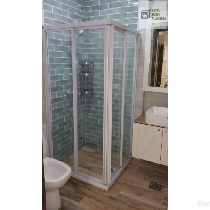 KACA TEMPERED SHOWER BOX KACA KAMAR MANDI SHOWER CURTAIN