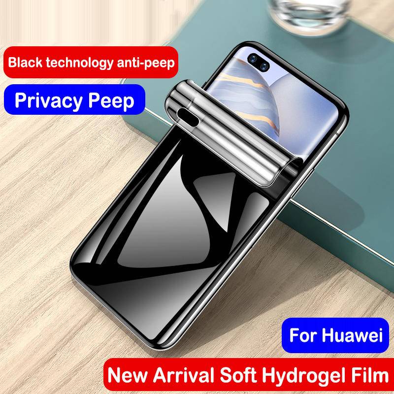 Film Hydrogel Anti blue light Untuk Huawei Mate 50pro RS Privasi Peep Front Soft Screen Protector Untuk Huawei P50 Pro