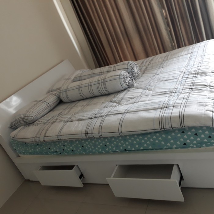 bed tempat tidur dipan minimalis modern hpl 160x200