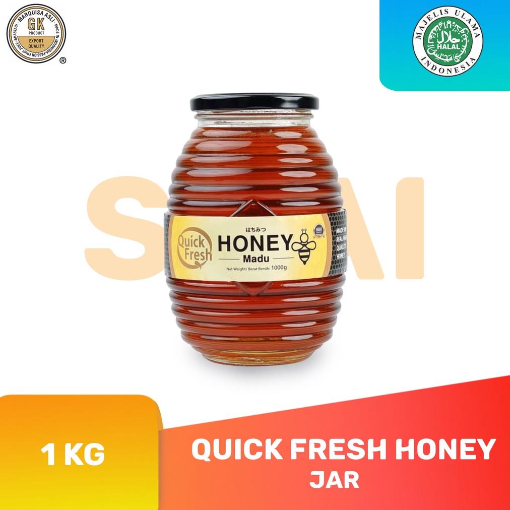 

[D-1@9 ♥☞) Quick Fresh Madu Honey 1 kg Jar kekinian