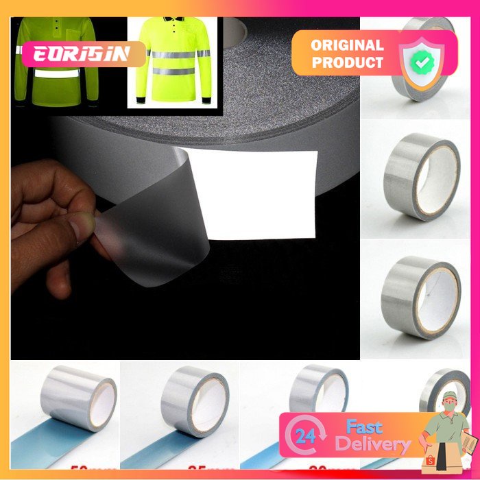 

Sticker Reflectore Untuk Jaket Pakaian Heat Press Silver 10 MM X 5 M