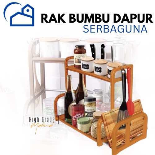 Rak bumbu portabel / rak dapur mini / rak serbaguna 7004