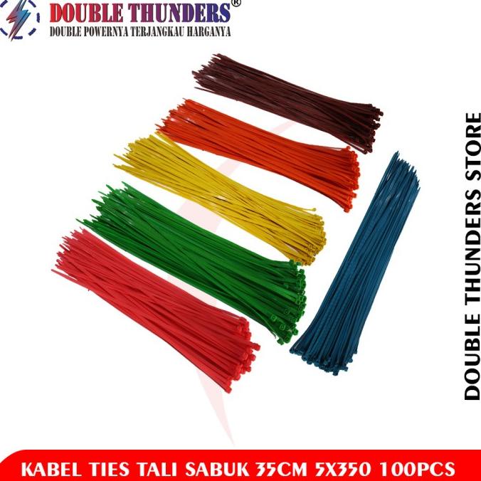 

DT Kabel Ties Tali Sabuk 35cm 5x350 isi 100pc dthund33 Ayo Beli