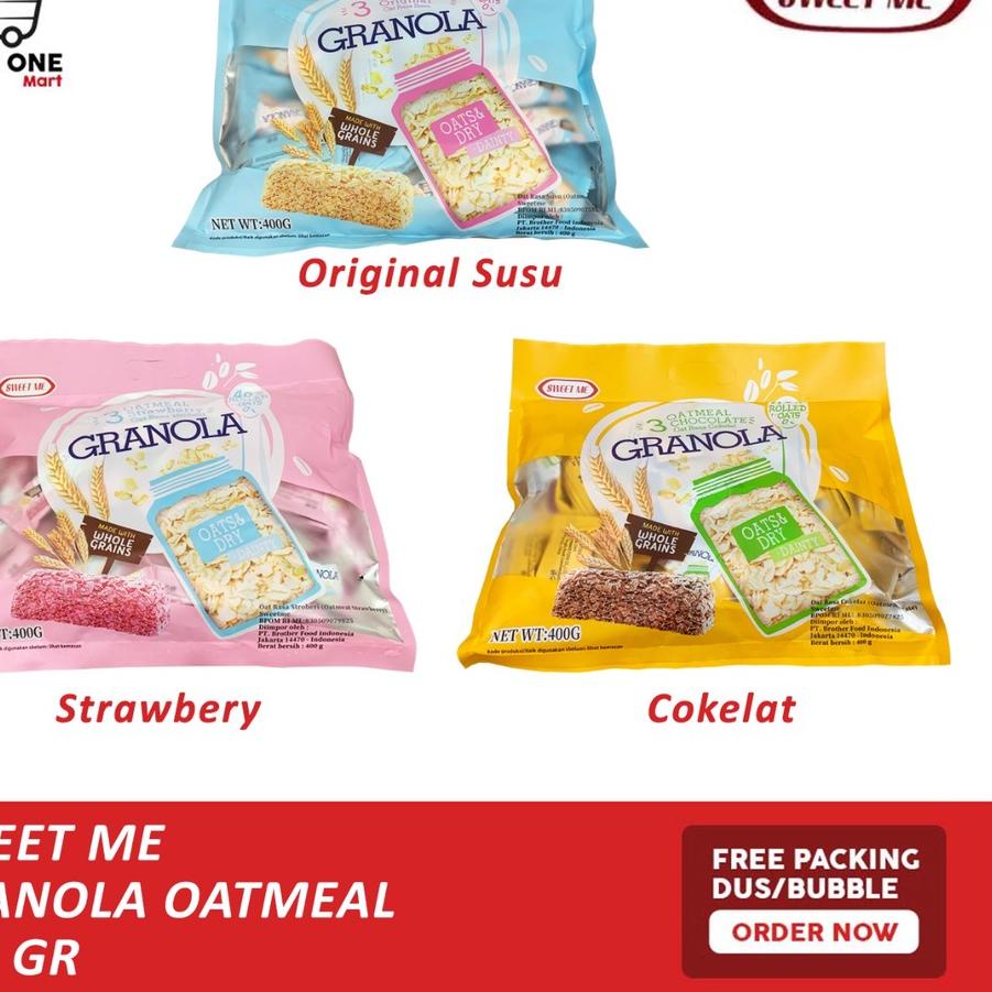 

T56Ⓜ Sereal Granola Oat Bar / Cereal Granola Oatmeal Sweet Me 400g TOP PRODUK