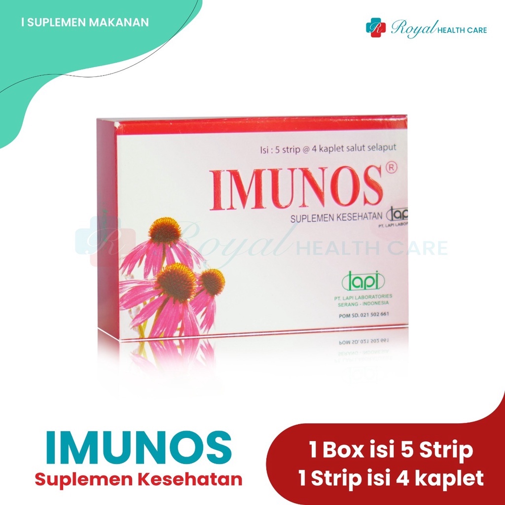 IMUNOS BOX 20 TABLET Meningkatkan Kerja Sistem Imun dan Membantu Memelihara Kesehatan Tubuh.