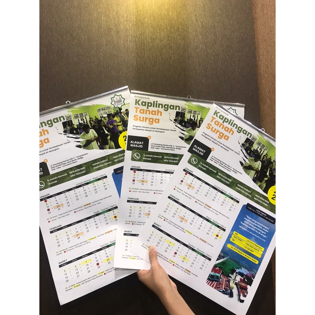 

Cetak Kalender Dinding isi 4 Lembar