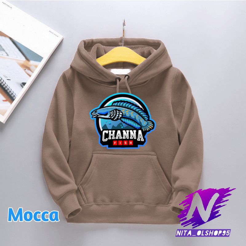 hoodie anak chana fish sweater gambar ikan chana