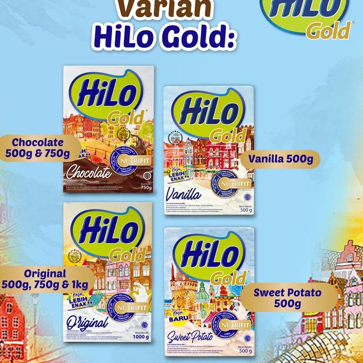 

READY ✅HiLo Gold Chocolate 500 gram - Susu Tinggi Kalsium Rendah Lemak|KD8