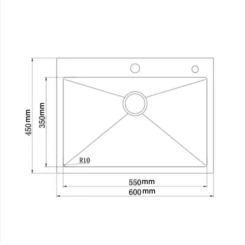 Bak Cuci Piring 1 Bowl Besar Original / Kitchen Sink Model / Paket Lengkap Kitchen Sink - Stainless steel 201 - Komplit Set