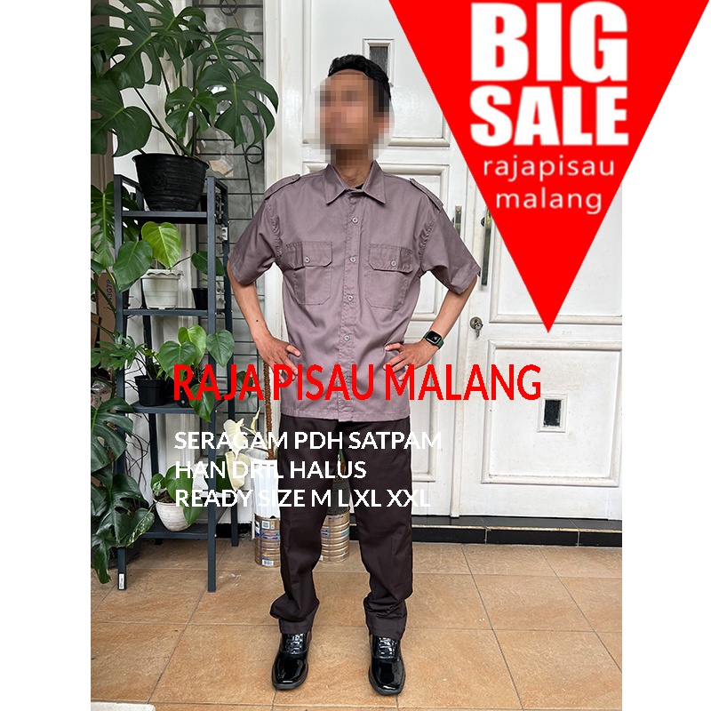 Baju seragam satpam -terbaru PDH Bahan GAIA Neo Premium (1 Stel) - S
