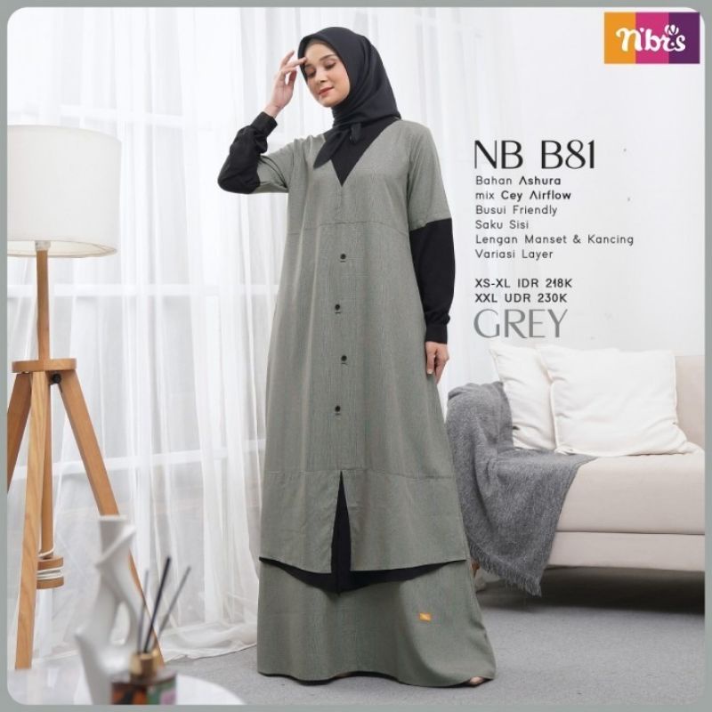 Baju Gamis Nibras NB B81