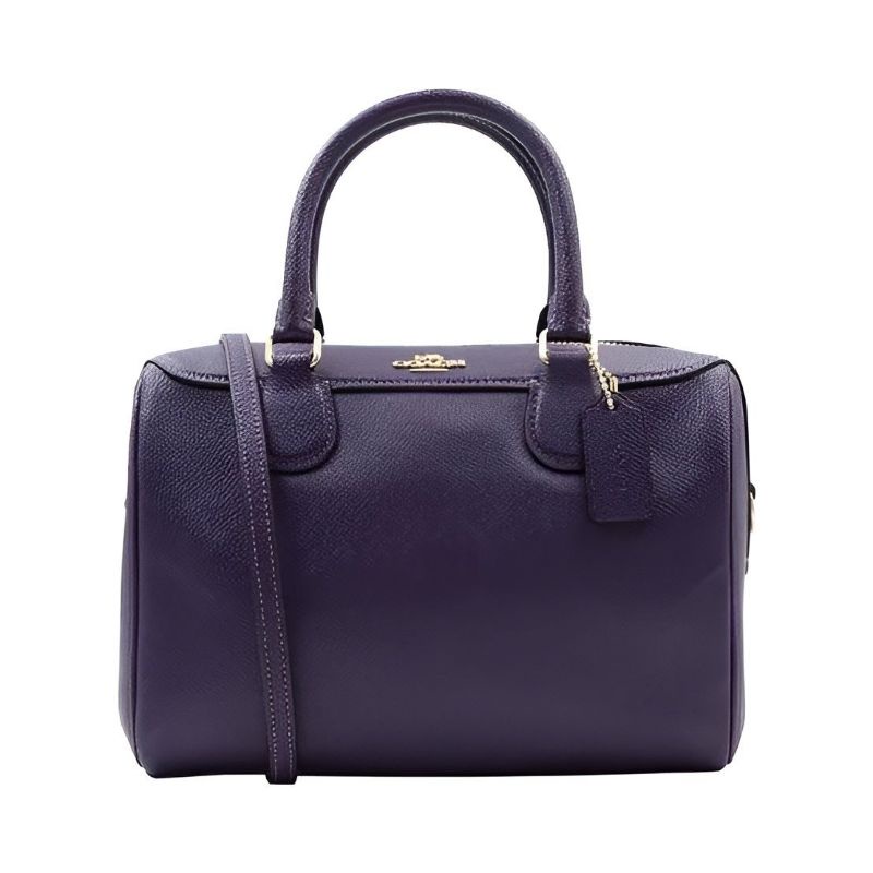 TAS COACH F32202 MINI BENNETH SATCHEL HANDBAG PURPLE ORIGINAL