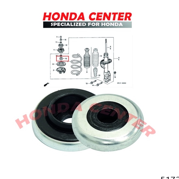 bearing laher support shock skob depan honda jazz 2004-2015 city 2003-2016 brio2012-2015 mobilio hrv