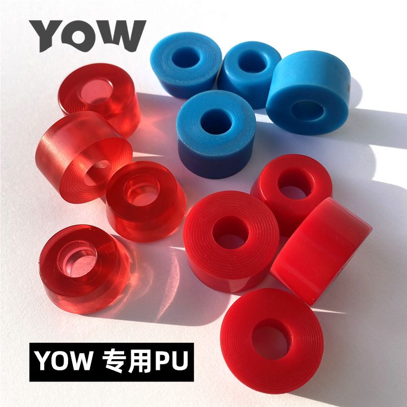 Yow Luchong Dimodifikasi PU Aksesoris Shock Absorber Rempah Darat Papan Surfing Double Rocked Skateboard Bracket Peredam Kejut Elastis Tinggi