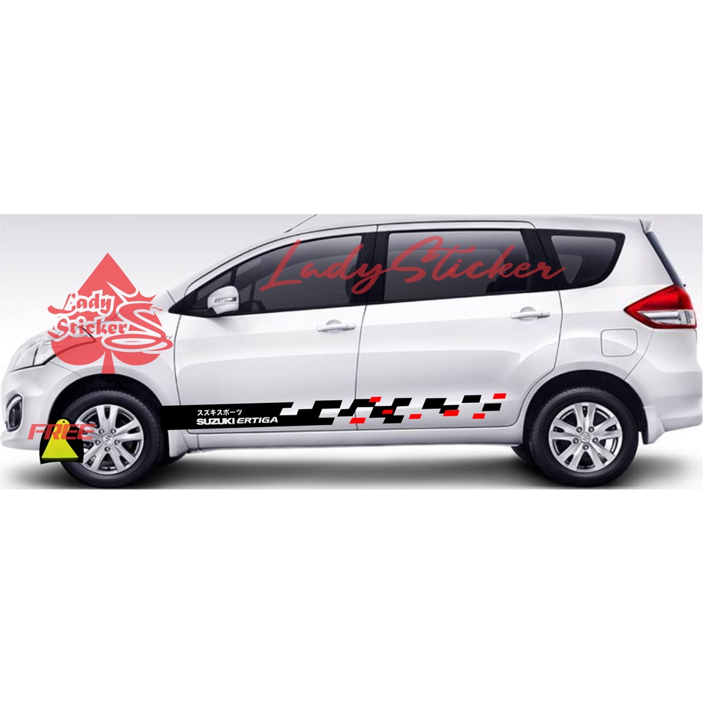 sticker mobil ertiga striping sticker mobil suzuki ertiga list samping
