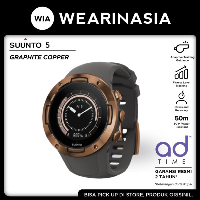 Jam Tangan Suunto 5 G1 Graphite Copper Original Garansi Resmi