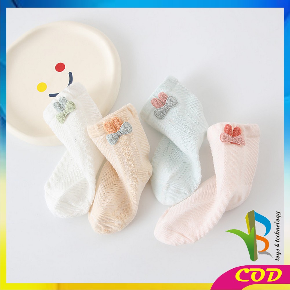 RB-P214 Kaos Kaki Anak Balita Gemoy Motif Kelinci Kaus Kaki Baby Unisex Anti Slip Bahan Katun Elastis Baby Socks