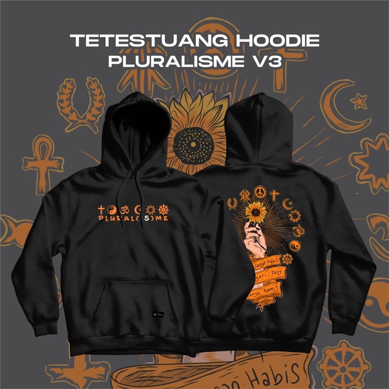 Tetestuang Hoodie Pluralisme v3 | Hoodie Pluralisme Lampu Bohlam | Hoodie Pluralisme Desain Gahar