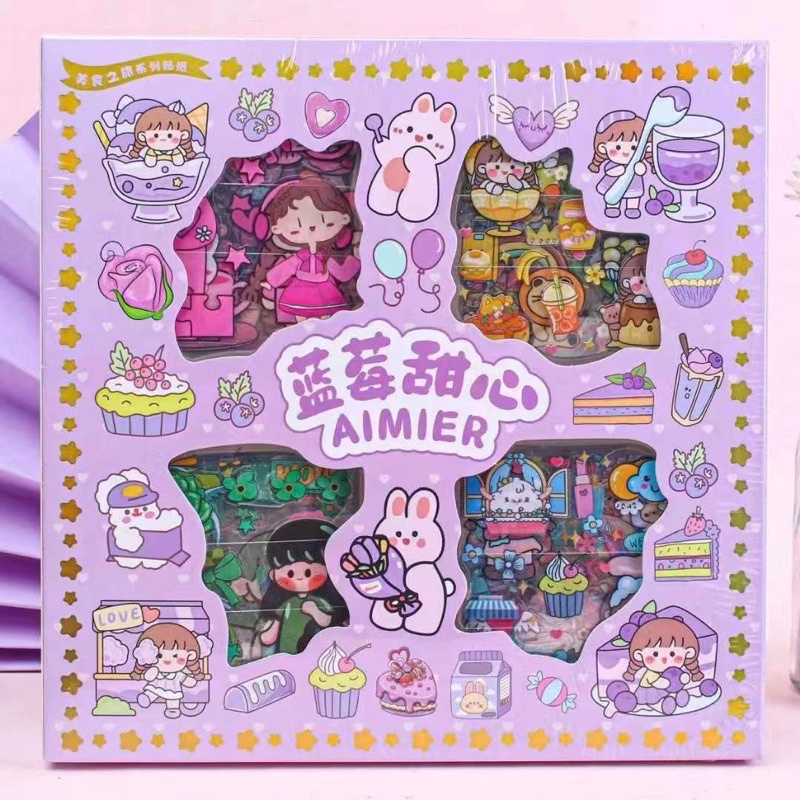 

Best Seller 100 Lembar Stiker Motif Kartun Korea Lucu Anti Air Dekorasi Handbook Scrapbook DIY