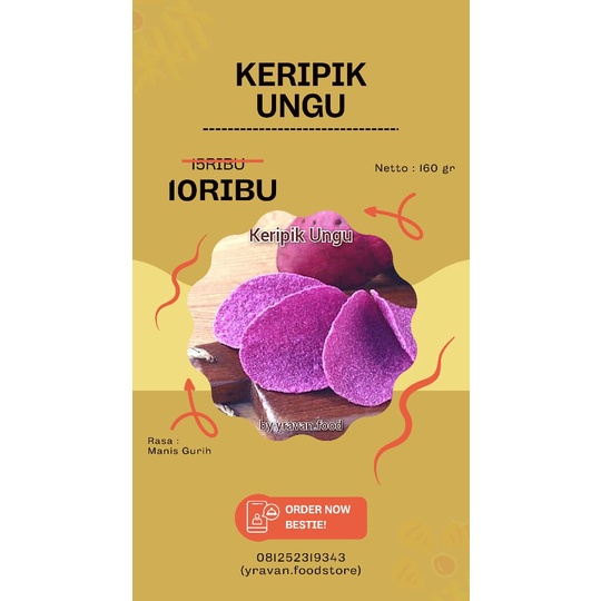 

Camilan "Keripik Ungu" by yravan.foodstore