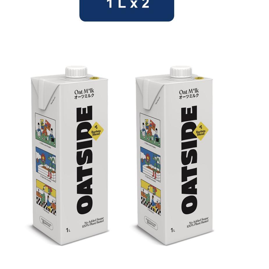

↑ Oatside Oat Milk Barista Blend 2 x 1 L ..,..