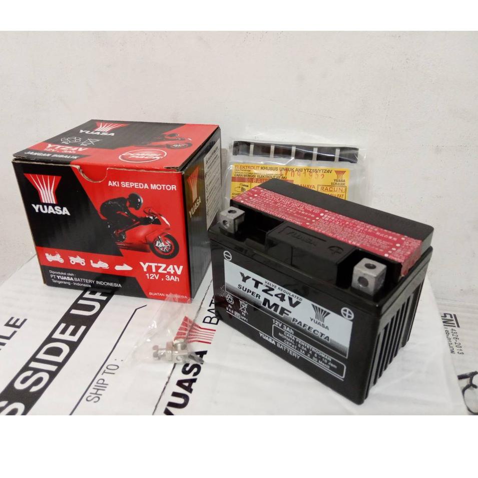 ★★ Lw Aki Motor Beat, Vario 110, Blade, Scoopy, Spacy, Revo YTZ4V YUASA ORI ✫ (Harga Promo)