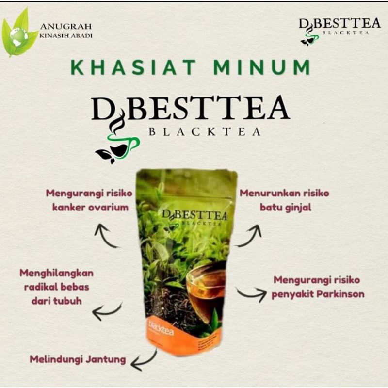 

Teh hitam (black Tea) DBesttea d besttea bestea pouch 110 gr herbal PREMIUM