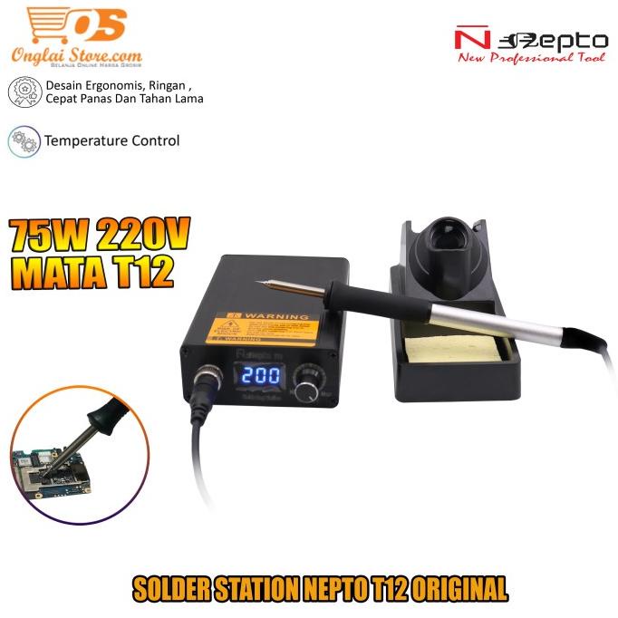 Solder Station Nepto T12 Soldering Iron Solder Listrik Solder T12 Ori