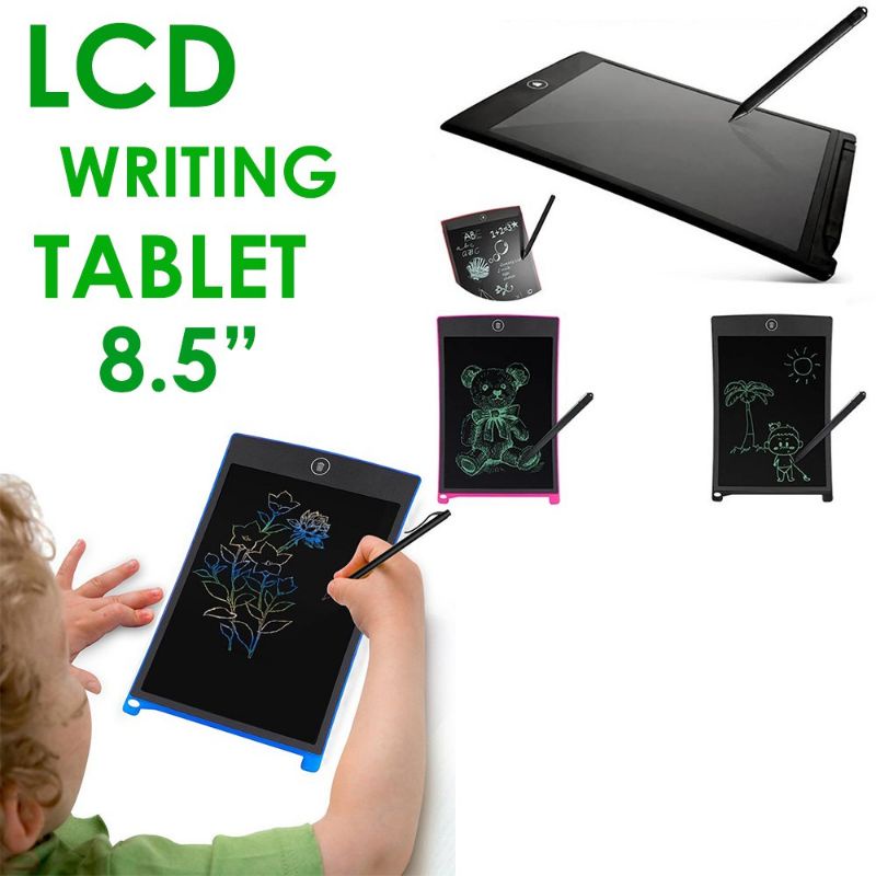 Papan Tulis LCD Drawing Untuk Belajar Menggambar Dan Menulis Anak Tablet Mainan Writing 8.5 inch