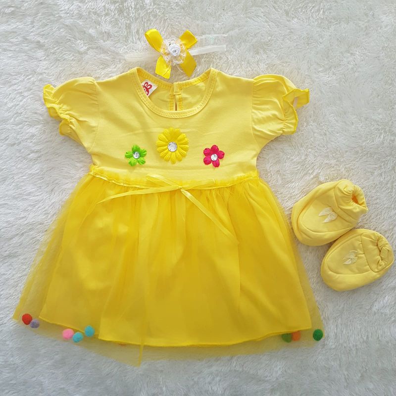 Baju Bayi Set dress 3in1