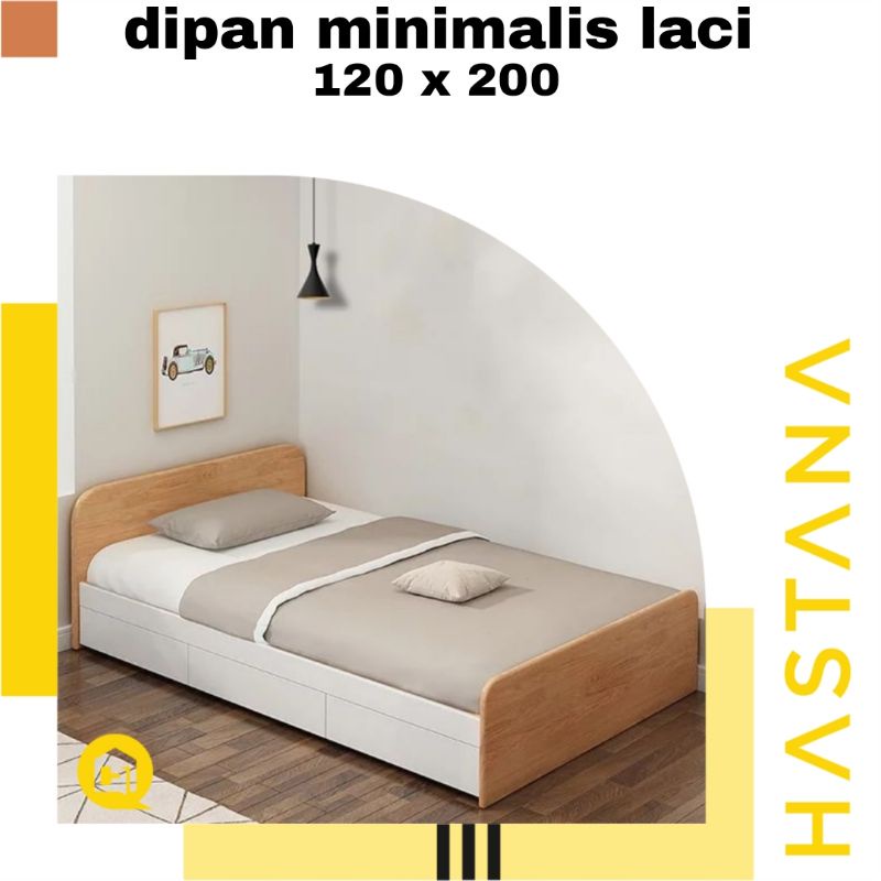 dipan tempat tidur minimalis jati , dipan laci , dipan minimalis modern