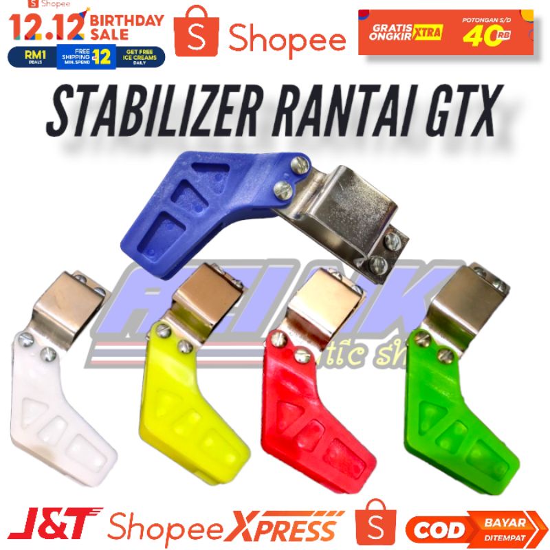 Tensioner rantai trail stabilizer rantai motor bebek trail GTX warna