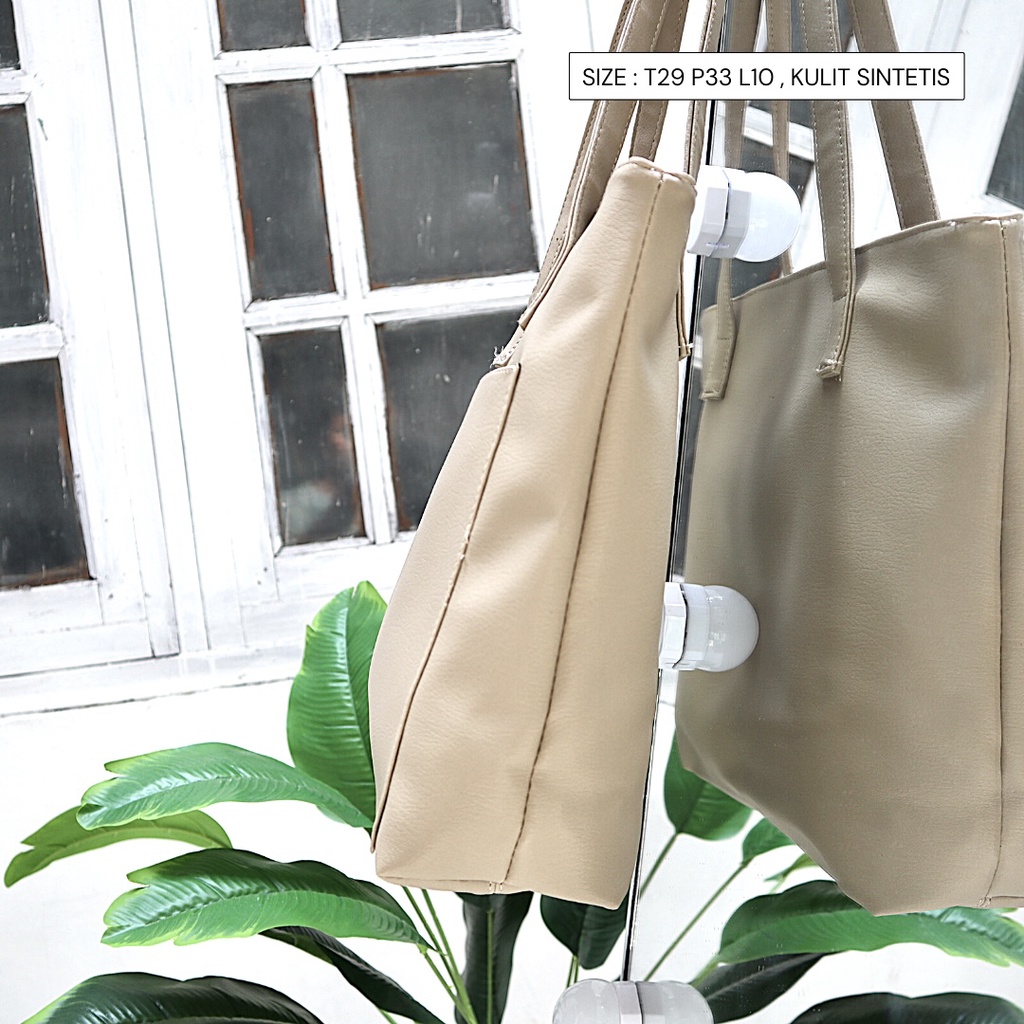 N.E.W PRODUK Tas Tote Bag Wanita Cewek Simple Simply Stylish Style NEVSET PREMIUM INDONESIA