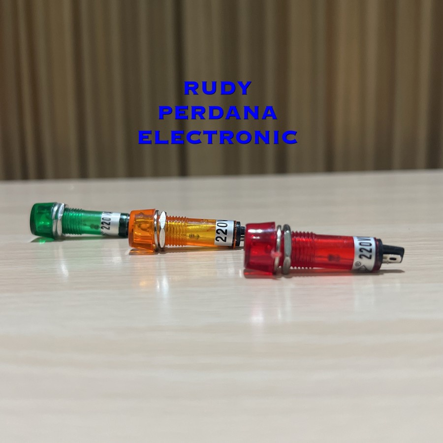 PILOT LAMP LAMPU PILOT PANEL INDIKATOR 10MM 220V AC