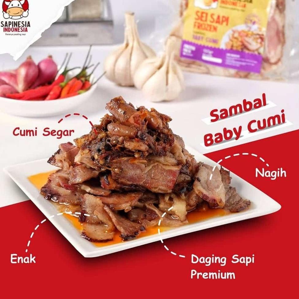 

[O-Y7Y[❤] Sei Sapi Sapinesia Daging Sapi Asap Beku Frozen 130 Gram premium