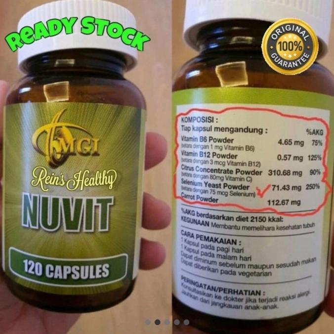 NUVIT Suplemen/Vitamin asli MGI/MCI