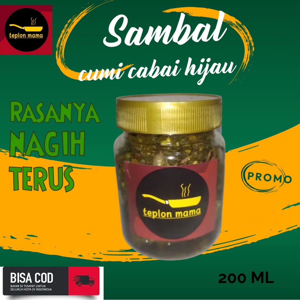 

Sambel Sambal Cumi Pedas Nampol Ciamik Teplon Mama 200 ML