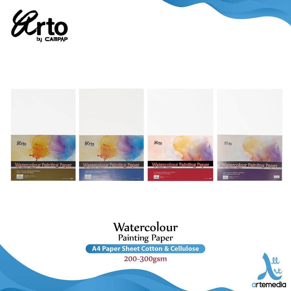 

BISA COD Kertas Cat Air Arto A4 Watercolor Paper Sheet